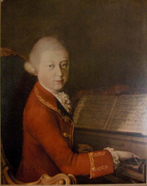 unknow artist Photograph of the portrait Wolfang Amadeus Mozart in Verona by Saverio dalla Rosa Sweden oil painting art